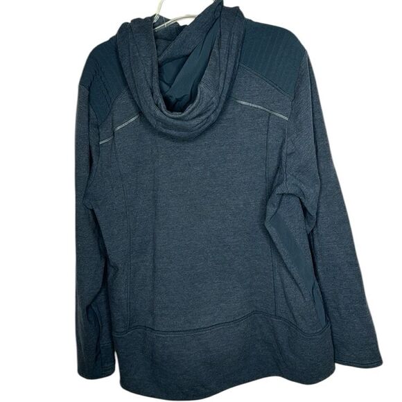 Athleta Navy Stronger Hoodie Sweatshirt. Size 2X. - Picture 5 of 8